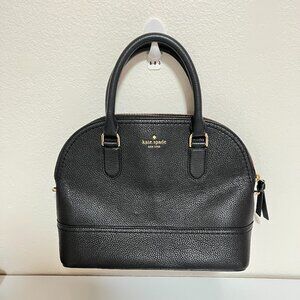 WOMEN'S BLACK KATE SPADE NEW YORK DOUBLE-HANDLE HANDBAG/Preowned